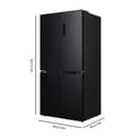 Cecotec Frigorífico 4 Puertas Total No Frost de 474L Bolero CoolMarket 4D 474 Dark E. 177,5cm de Alto, 83,3 cm de Ancho, Clase E, Ultra Silencioso, Iluminación LED, Compresor Inverter Plus, Inox Negro - 2