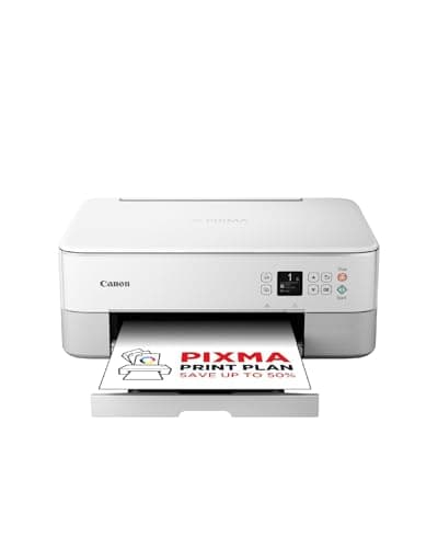 Canon PIXMA TS5351i Multifunction Printer 3-in-1 Printer/Copier/Scanner, WiFi, Borderless Photos, Wireless Printing/Scanning via Cloud + Smartphone, Duplex, 2nd Feed, PIXMA Print Plan Compatible