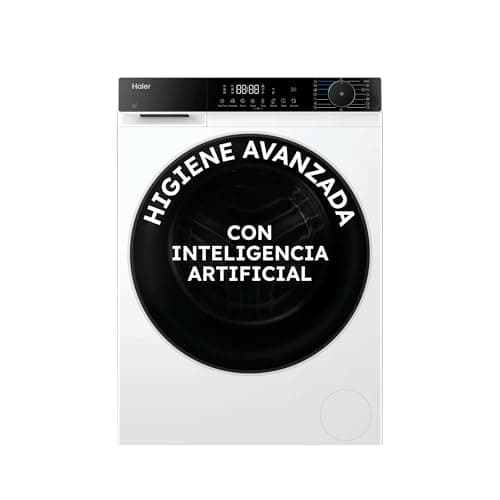 Haier X 5 HWD100-BP16357US Lavadora Secadora, Capacidad 10KG+6KG, Motor Inverter, WIFI, Tecnología Antibacterias, Refresh, Inicio diferido, DetectorKG, 60CM Ancho, 1600 RPM, 16 programas, Blanco
