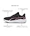 PUMA Skyrocket Lite Unisex Street Running Shoe, Black Fast Pink White, 37 EU - 6