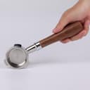 CAPFEI Portafiltro sin fondo, 54 mm, compatible con Sage/Breville Barista Express, Pro, Touch e Impress | Hebilla en T Mango de nogal - 6