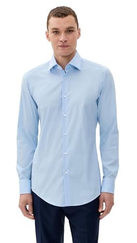Boss Hugo Hank Kent - Camicia da Uomo, Blue, M