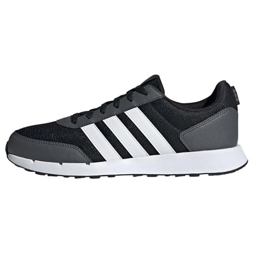 adidas Unisex Run 50s Shoes, Core Black/Cloud White/Grey Six, 8 UK