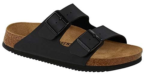 BIRKENSTOCK Arizona SL Birko-Flor Unisex Adult Sandals, Normal (Arizona) - Black 1018222, size: 42 EU