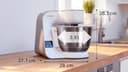 Bosch MUM5XL74 - Robot da cucina serie 4 con bilancia, ciotola in acciaio inox, lavabile in lavastoviglie, frullatore, tritacarne, tritacarne, agitatore planetario, 3 fette, taglierina cubi, 1000 W - 5