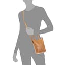 FIRENZE ARTEGIANI. Italien Umhängetasche für Damen, Echtleder, hergestellt in Italien. Vera Pelle Italien. 17 x 5 x 19 cm, Leder, Utility - 4