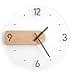 Hasaller Reloj de pared de 30,5 cm, estilo nórdico, silencioso, movimiento de cuarzo, minimalista, moderno, decoración del hogar, reloj de pared sin tictac, relojes de pared de madera acrílica montada - 1