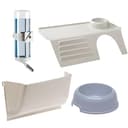 Ferplast Jaula Conejos CASITA 120H - Altura Aumentada, Techo Abatible, Clips de Seguridad - Fácil Mantenimiento, Accesorios Incluidos - Eco-Sostenible - 119 x 58 x h 60 cm - 3