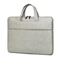 Light Grey Travel Laptop Handbag 15-16 Inch ONLY MacBook Air 15 Pro 16 M2 M3 Acer Nitro 5 HP Spectre Pavilion Lenovo Legion ThinkPad ASUS ZenBook Pro Water-Repellent Handle School Work Commute Slim - 1