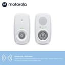 Motorola Nursery AM21 Audio Baby Monitor - Monitor Digitale con Tecnologia DECT per Monitoraggio Audio - Lungo Raggio - Microfono ad Alta Sensibilità - Bianco - 3