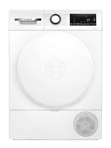 Bosch WQG233D21 Series 6, Heat Pump Dryer 9 kg, Quick Drying, Half Load Option, with Moisture Sensor, Easy Clean Filter, Sensitive Drying Fabric, Drum Reverse, White