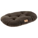 Ferplast Cuscino Cane e Gatto RELAX MICROFLEECE, Cuccia in Caldo e Soffice Micropile per Taglia Media, Lettino per Cani Lavabile, 65 x 42 x 12 cm. Marrone - 1