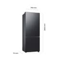Samsung RB53DG703CB1EF Kühl-Gefrierkombination, 203 cm, 538 l, Extra breit (75 cm), Kühlschrank mit Gefrierfach, Wifi & AI Energy Mode, Twin Cooling+, Metal Cooling, No Frost+, Premium Black Steel - 2