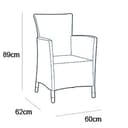 Keter, Conjunto de terraza o balcón Iowa con Mesa Luzon y Cojines incluidos, Color Grafito - 8