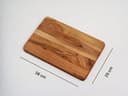 Vesta Homes Wooden Chopping Board, Cutting Board, Serving Board, Charcuterie, and Cheese Board for Kitchen | Natural Acacia Wood | 38x25x1.5 cm | Handcrafted in India - 4