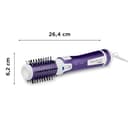 Rowenta Rotierende Warmluftbürste Brush Activ Volume & Shine, Keramikbeschichtung, 2 Bürstenköpfe, mit Schutzhülle, 3 Geschwindigkeitsstufen, Kaltstufe, rotierender Haartrockner, violett, CF9530 - 7