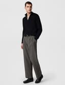 Geox Men's U SIRON A Moccasin, Black, 8 UK - 7