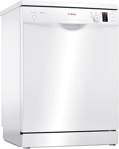 Bosch - Lavavajillas Libre Instalación, 60 cm, Motor EcoSilence, Programación Diferida, Blanco, SMS25AW05E
