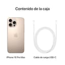 Apple iPhone 16 Pro MAX de 256 GB: Smartphone 5G con Control de Cámara, grabación en 4K a 120 f/s con Dolby Vision y un Gran Salto en autonomía. Compatible con los AirPods; Titanio Color Desierto - 6