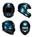 AGV Casco K6 ECE Solid MPLK S Petrolio Matte - 6