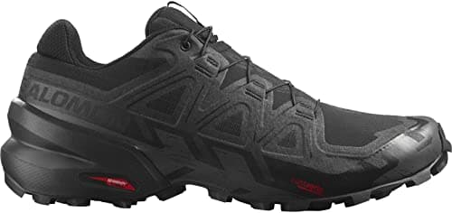 Salomon Men's Speedcross 6 Sneaker, Black/Black/Phantom, 11 UK