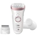 Braun Silk-épil 9 SensoSmart 9/880 Oro rosa, Blanco 40 pinzas - Depiladora (Oro rosa, Blanco, 40 pinzas, Integrado, 2 h, 50 min) - 1