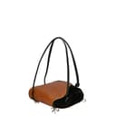 Damentasche mit Griffen und umwandelbar in einen Rucksack aus echtem Leder mit Straußenprägung. Italienisches Handwerksprodukt. Hergestellt in Italien GLX22300523FBG-06_CUOIO_20_BLACK 28x25x9 cm - 6