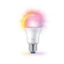 WiZ Smart LED A60 Bulb, White and Full Color, E27 Base, 60W, 806 Lumens, Dimmable, Works with Alexa, Google Assistant, and Apple HomeKit, Pack of 1 - 4