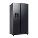 Samsung RS80F66KCFEF Side-by-Side Kühl-Gefrierkombination, AI Kühlschrank mit Gefrierfach, 178 cm, 634 l, Eis- und Wasserspender mit Festwasseranschluss, AI Voice Control & Energy Mode, Black Steel - 1