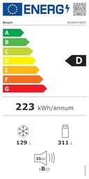Bosch KGN497WDF Serie 4, Frigorifero combinato da libera installazione, Total No Frost, VitaFresh XXL: Spazio extra-large per i tuoi cibi freschi, PerfectFit, Luce LED, Bianco, 203 x 70 cm - 15