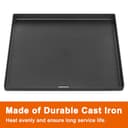 7672 Piastra piatta per griglie Weber Genesis II serie 300 e 400 Spirit 2016+, piastra in acciaio al carbonio per griglie Weber Genesis 2022 SX-325s S-325s E-325s EX-325s, Spirit 200 300 Series - 3