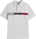 Tommy Hilfiger Uomo Maglietta Polo Maniche Corte Chest Insert Regular Fit, Grigio (Light Grey Heather), L - 4