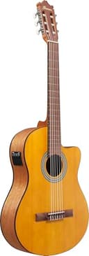 Ibanez GA3ECE-OAM Open Pore Amber Classical Acoustic-Electric Guitar – Cutaway Classical Body, Spruce Top, Meranti Back & Sides, Nandu Fretboard, AEQ-2T Preamp & Built-in Tuner - 3