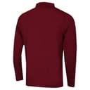 Calvin Klein Mens Long Sleeve Stretch Campus Polo Shirt - Burgundy - XXL - 3