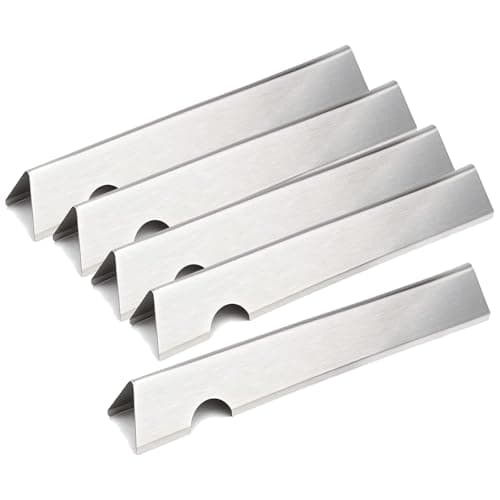 GFTIME 66032 Flavorizer Bars 43,4cm für Weber Genesis II/LX 300 Serie, Aromaschienen für Genesis II E-310 E-315 E-330 E-335 S-310 S-335 LX S/E-340, Heizplatten Aromaleiste für Weber 66795, 5 Stück