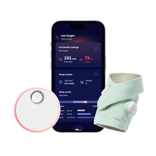 Owlet Dream Sock® - Smart Baby Monitor - Track Live Pulse (Heart) Rate, Oxygen in Infants