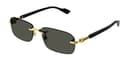 GUCCI SUNGLASSES GG1221S-001 GOLD-BLACK-GREY 56 MENS - 1
