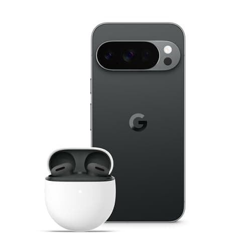 Google Pixel 10 Pro - Smartphone Android sbloccato con Gemini, sistema a tripla fotocamera posteriore, autonomia di oltre 24 ore e display Super Actua da 6,3" - Nero ossidiana, 128GB + Buds 2A