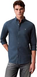 Calvin Klein Herren Hemd Solid Oxford Classic Shirt Freizeithemd, Blau (Navy Teal), M - 1