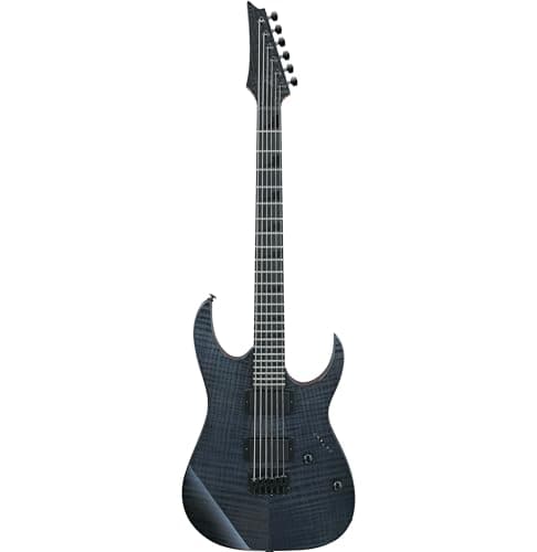 Ibanez Gio GRGR221FA-TDK Electric Guitar - RG Solid Body - 6 String - IBZ-6 Pickups - Roasted Maple Neck - Flamed Maple Art Grain Top in Transparent Indigo Black
