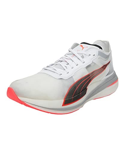 Puma Scarpe da corsa da uomo Deviate Nitro Elite Racer 195204 White-Lava Blast, bianco, 43 EU