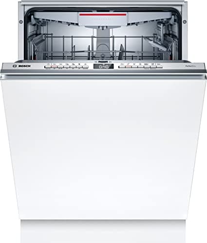Bosch SBD6TCX00E Serie 6 Smarter Geschirrspüler Vollintegriert, 60 cm breit, Besteckschublade, Silence Programm besonders leise, PerfectDry mit Zeolith trocknet sogar Kunststoff