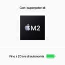 Apple PC Portatile MacBook Pro 2022 con chip M2: display Retina 13", 8GB di RAM, 512GB ​​di archiviazione ​​​​​SSD ​​​​​​​Touch Bar, tastiera retroilluminata; color​​​​​​​ Grigio siderale - 3