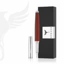 Hörner Legno Sandelholz -Tintenroller I Edle Geschenk-Box I Schreibfarbe Blau I Strichstärke M 0,7 mm I Hochwertiges Etui I Moderner Grip I Business Rollerball I Linkshänder & Rechtshänder - 1