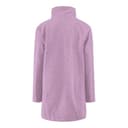 Generisch Freizeitjacke Damen Wollmantel Winter Mantel Lang Wintermantel Elegante Casual Einfarbig Freizeitjacke Stehkragen Jacke Mit Knöpfen Winterjacke Frauen Mit Taschen Wolljacke Violett 3XL - 5