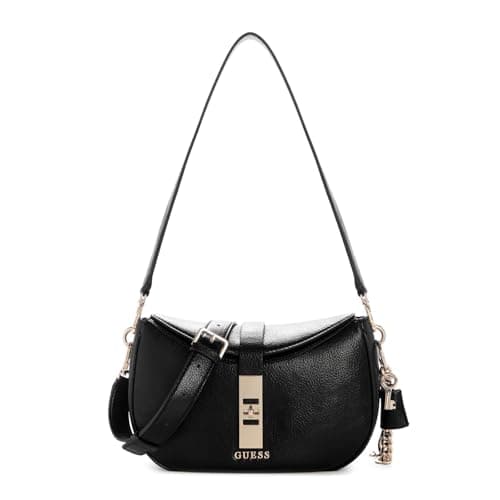 GUESS Brooke Shoulder Bag, Black, One Size, Brooke Shoulder Bag