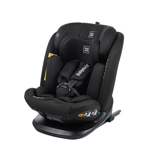 BABYAUTO – Silla de coche CARIO iFix 40-150 cm i-Size – Isofix + Top Tether – Giro 360° – A contramarcha hasta 105 cm – 4 posiciones de reclinado – Reposacabezas ajustable en altura