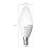 Philips Hue White Ambiance Lampadina Smart LED Smart, Bluetooh, Attacco E14, 5W, Dimmerabile, Luce Bianca da Calda a Fredda, Bianco - 2
