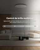 AIKVSXER Plafón LED Inteligente 24W Ø30 cm, Luz RGB Multicolor con Cambio de Color, Iluminación Blanca Regulable 3000–6500K, Control Remoto y App, Perfecto para Dormitorio, Salón y Espacios de Ocio - 5