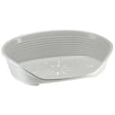 Ferplast Cama para Perros Cama Perro Grande, 100% plástico Reciclado, Lavable Transpirable y Antideslizante - Siesta Deluxe, 93,5 x 68 x h 28,5 cm, XL, Gris - 1